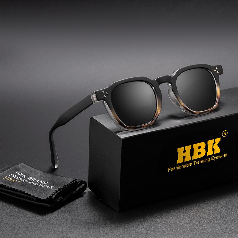 HBK Модные Ретро Мужские Солнцезащитные Очки Классическая Квадратная Рамка Дизайн Солнечные Очки Женские Для Улицы Путешествий Вечеринки Фестиваля Подарок