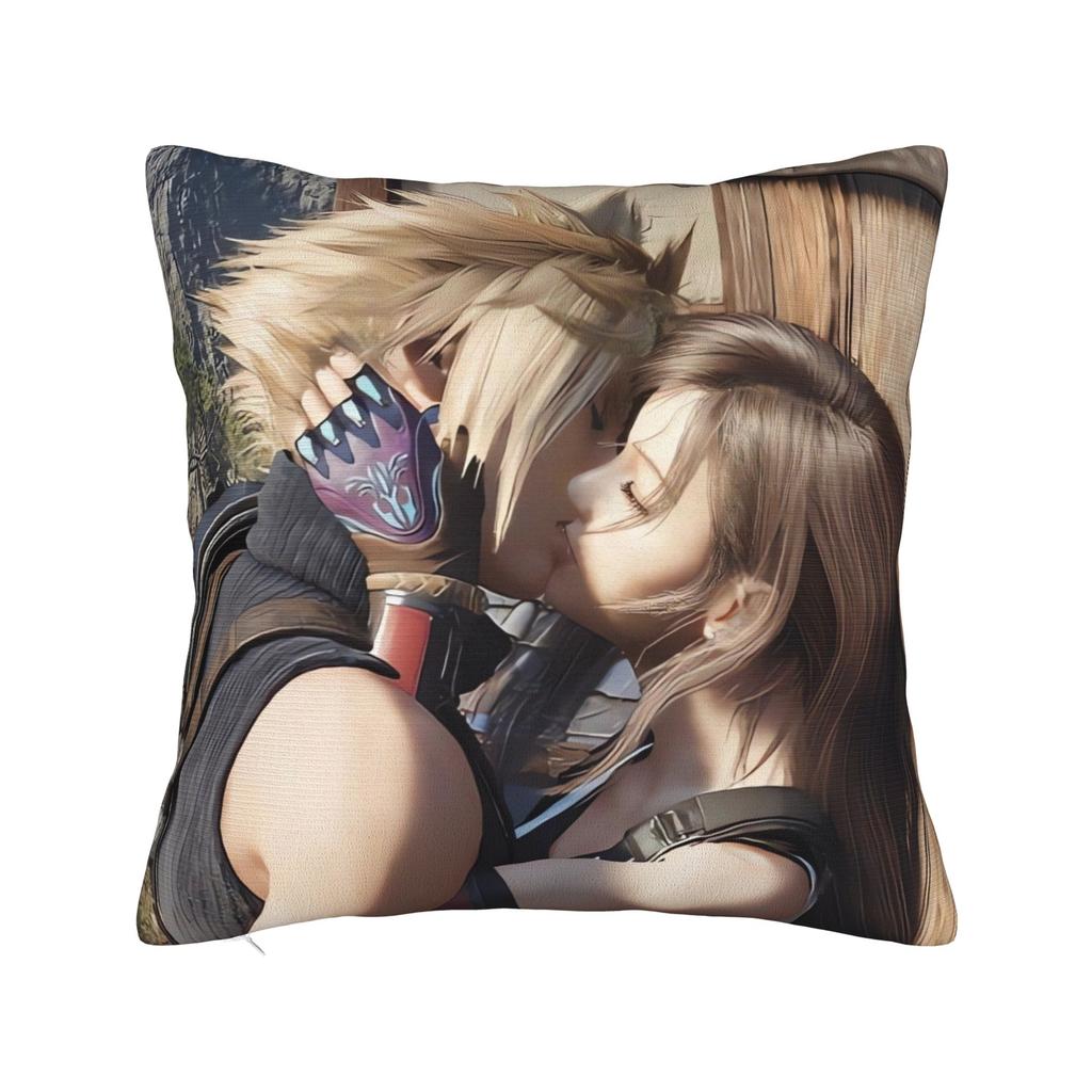 FF VII Pillowcases Cute Funny Pillow Case For Sofa Couch Bed Living Room Graphic Pillow Cover