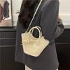 Нишевая трендовая женская новая простая модная сумка через плечо, универсальная сумка-ведро