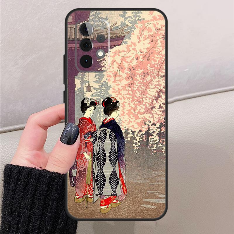 Японское искусство Татуировка Кимоно Для Samsung Galaxy A17 A37 A57 A53 A33 A13 A32 A52 A16 A36 A56 A55 A35 A15 A54 A34 A14 Чехол