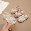 Toddler Girls Princess Sandals Sweet Bows Baby Walking Shoes Soft Sole Comfort 2025 Summer New Children Beach Shoes Versatile