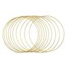 Anneaux En Métal, Revêtus, 25cm Ø, Or, Boîte 10pces