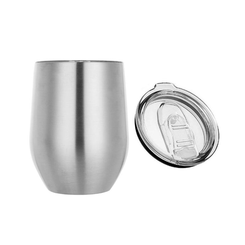 Hot Selling 12oz 350ml Double Wall Vacuum Insulated Stainless Steel Tumbler Coffee Powder Coated for Camping Wine Top Seller