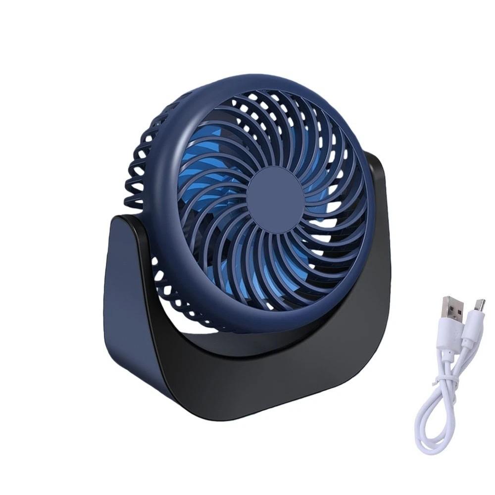 Energy-Saving Mini Portable Desk Fan Air Turbo Tech USB Rechargeable Fan Makeup Setting