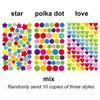 10 шт. смешанные наклейки, бумажные точки, сердце, звезда, детские милые цветные наклейки, игрушки, альбом, украшение для дневника, наклейка, клейкая этикетка TMZ
