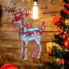 Christmas Tree Hanging Ornaments 2D Acrylic Goat Ornament, Zodiac Pendant with Gold String, Year Festive Party Supplies of The Ornament 2027, Chinese