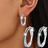 Fashion Classic Hoop Earrings Cross Earrings