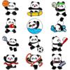 Craft Panda Skateboard Brooch Trinket Giant Panda Shape Badge  Girls/Boy Bag Gifts