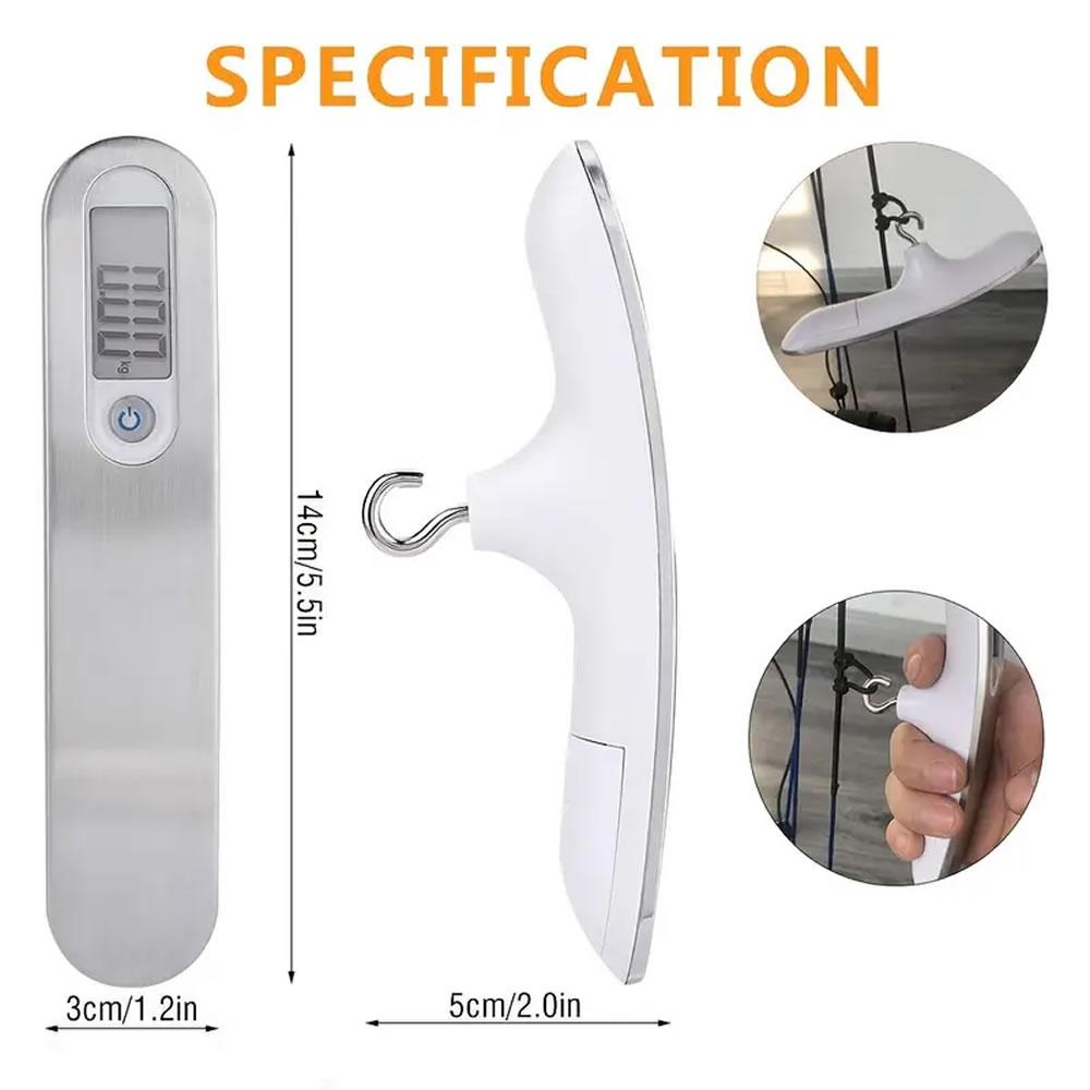 0-110lbs Archery Bow Scale Peak Measuring Instrument Portable LED Display Electric Digital Scale Compound Recurve Bow Test Tool