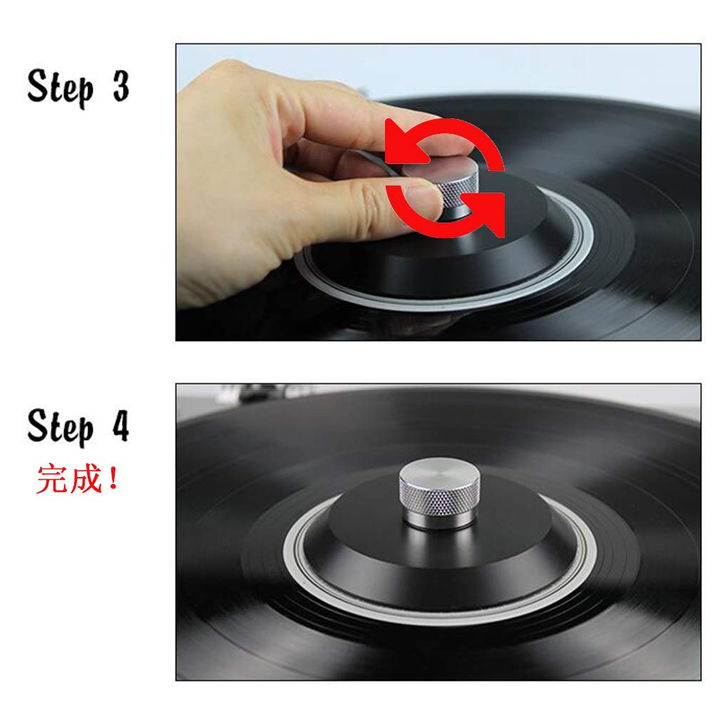 MayRecords Полиолеиновый зажим для пластинок Зажим для виниловых пластинок проигрывателя Демпфер вибраций для пластинки 75 г Стабилизатор, Проигрыватели,