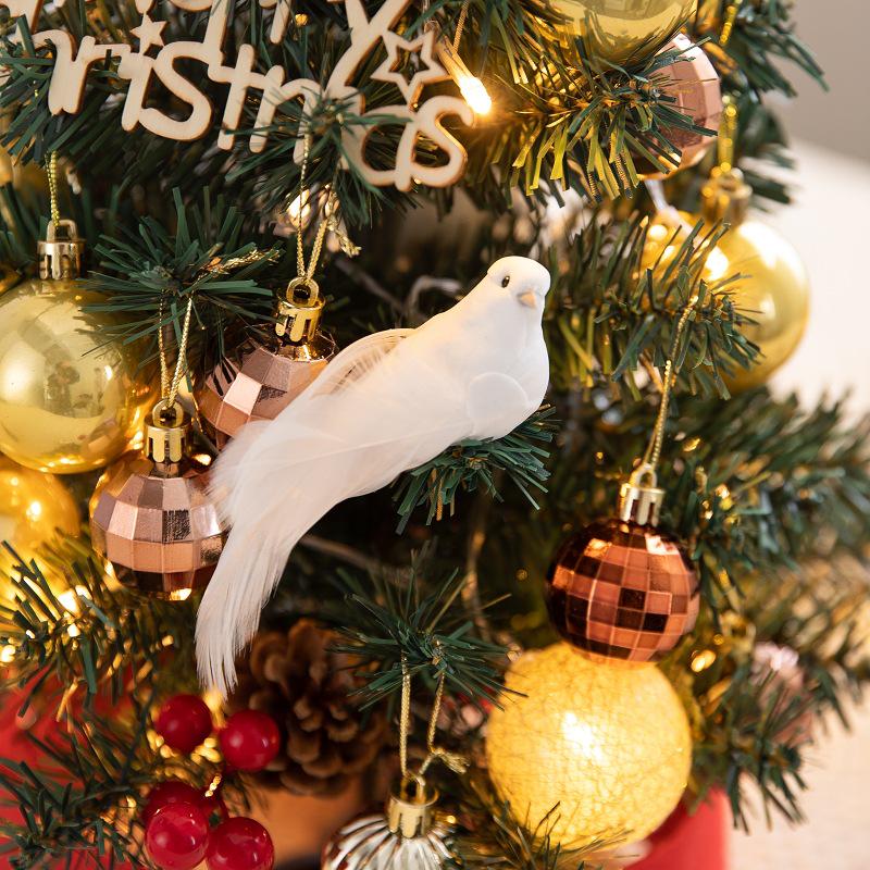 60cm Desktop Christmas Tree Set with Ornaments - DIY Holiday Decoration and Gift