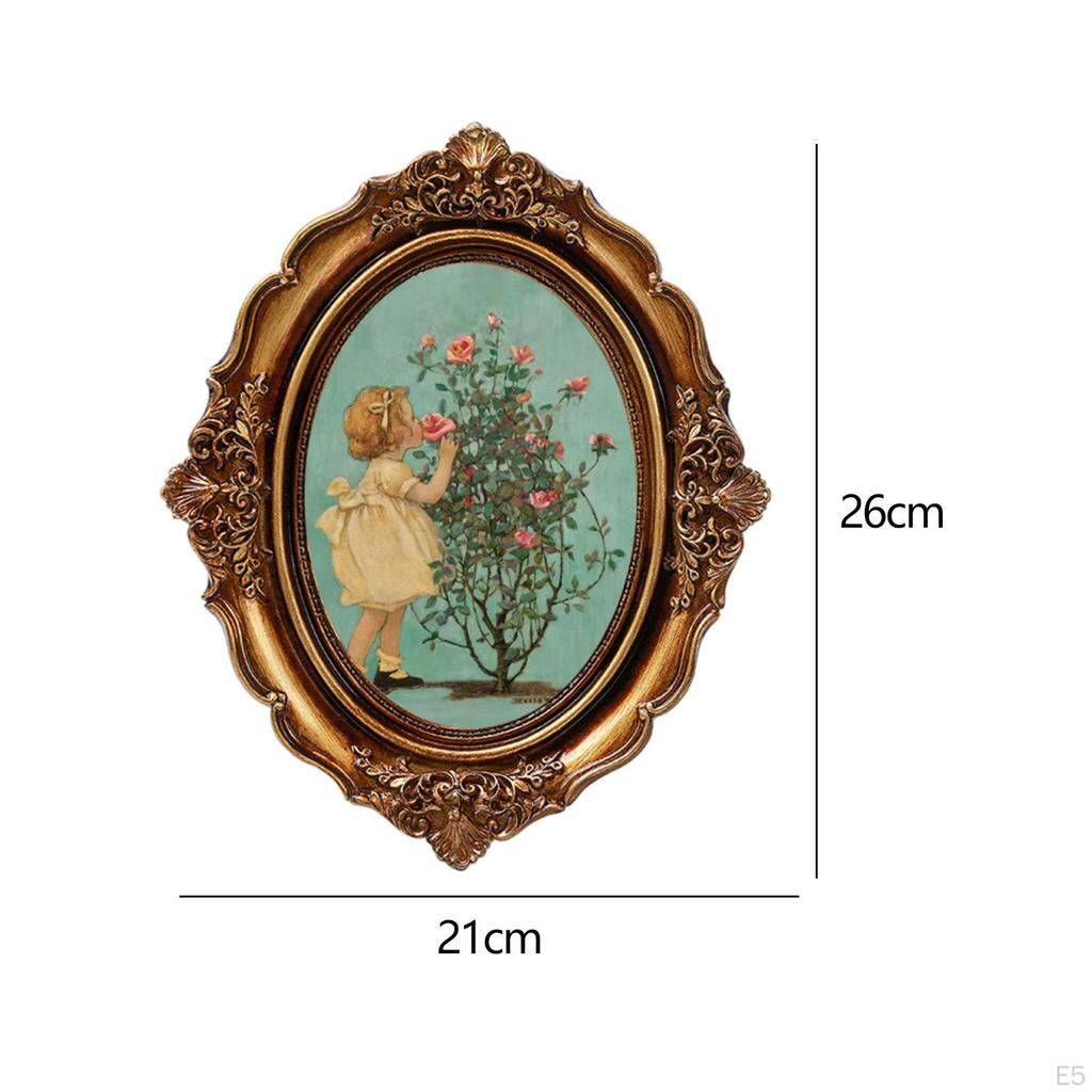 Классическая фоторамка, фотостенд, винтажная овальная смоляная галерея искусства для украшения дома