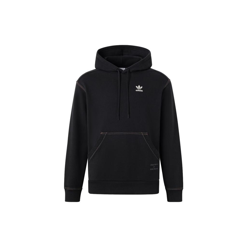 Adidas Originals City Skate Hoodie Solid Logo Sports Hooded Sweatshirt Unisex Hoodies Black IY5378