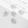 4pcs Acrylic Colorful Flowers Beads for DIY Jewelry Making Findings