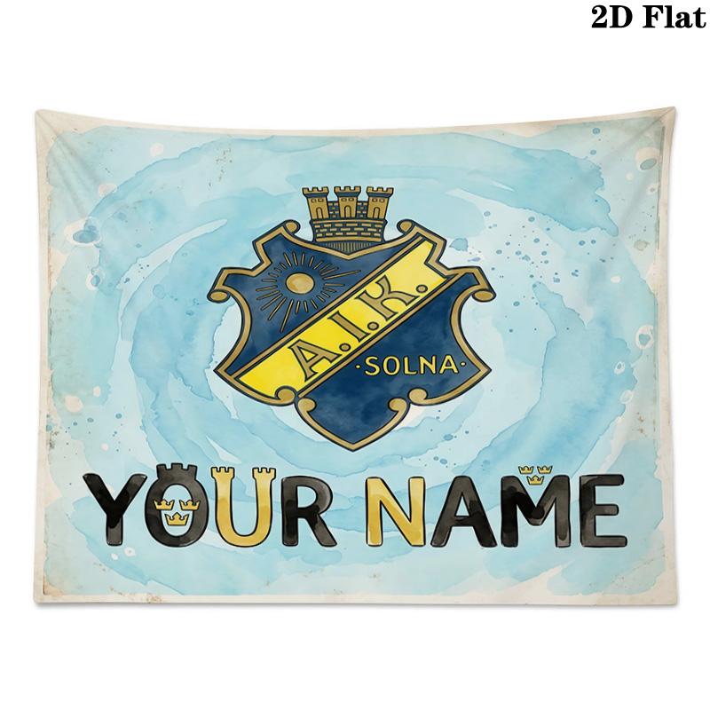Custom Name AIK2Printed Tapestry – Wall Hanging for Bedrooms, Dorms, and Home Decor