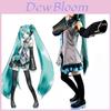 Изысканный костюм для косплея Hatsune Miku Vocaloid, парик, топы, платье, галстук, полный наряд