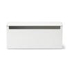 MUJI Steel Tap Storage Box, Flap Type, White Gray, 32cm (W) x 10cm (D) x 14cm (H), 44596654, Cable Box, Storage Box, Wire Concealment