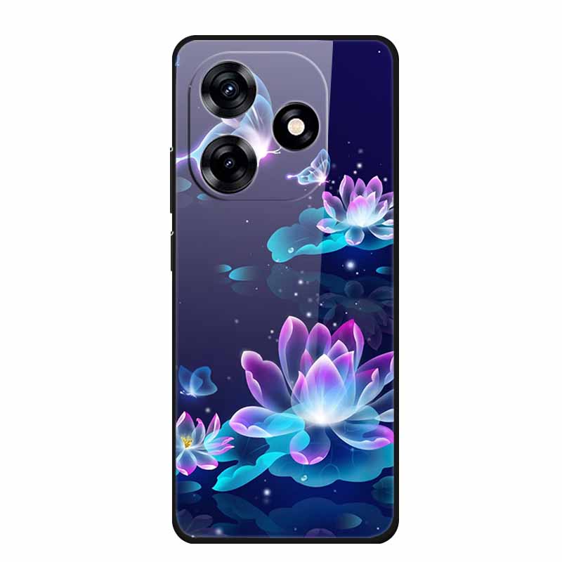 Glass Back Cover For Honor X5c Plus Case Coque Hard Tempered Glass Case For Honor Play 10A X5c Plus Phone Case Cover Soft Bumper