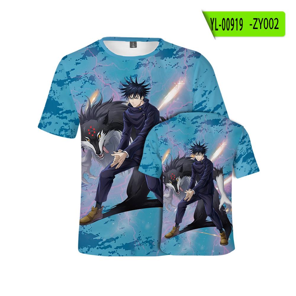 Jujutsu Kaisen Рёмен Сукуна Хип-хоп Мужская Уличная Одежда Винтажная Футболка Аниме Графика Харадзюку Повседневная С Коротким Рукавом Свободный Винтажный Топ