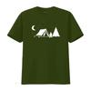 Womens Camping T Shirt Black 2XL vintage Washed Slightly Stylish Top For Everyday Wear Breathable homme designer clothes Unisex