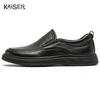 Caesar Men's Genuine Leather One Step Business Casual Leather Shoes