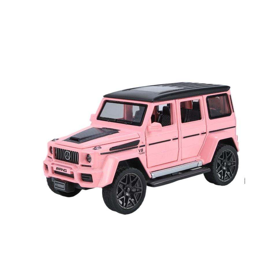 Игрушечная модель автомобиля Benz G63 из сплава в масштабе 1/32 со звуком, светом и пружинным механизмом - Идеальный подарок для детей и автолюбителей - Подлинная