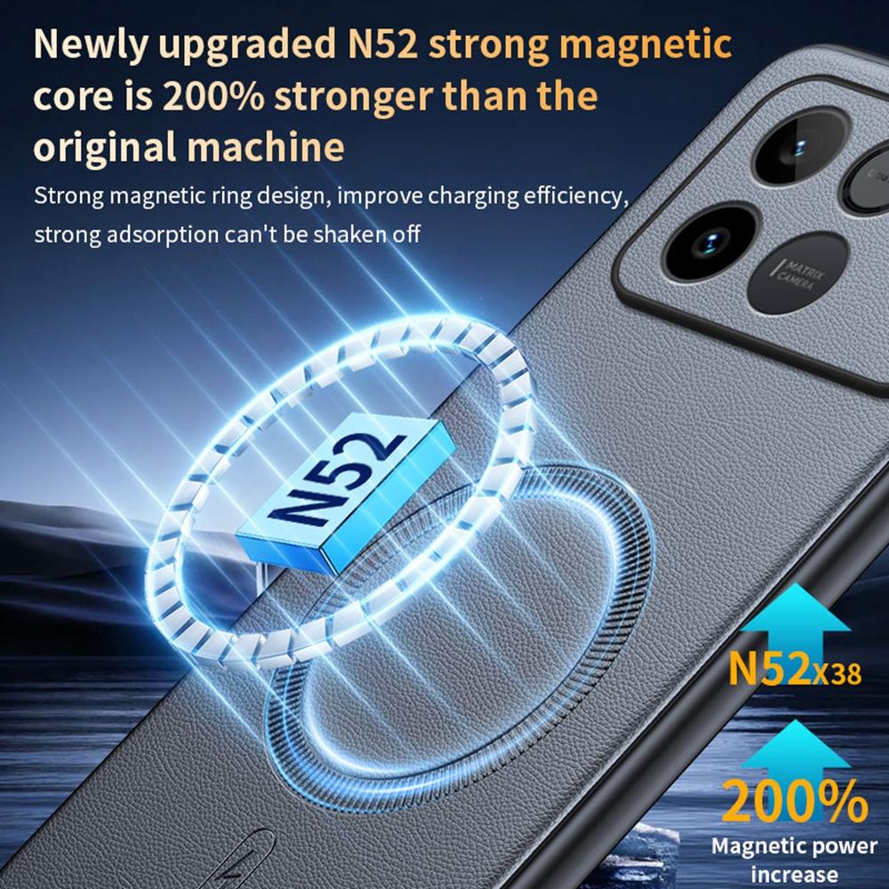 Для Honor Win RT 5G Магнитный чехол С кожаным покрытием TPU + PC Чехол для телефона