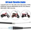 YOXUFA Mini Bike Throttle Kit Replacement For Coleman Minibike CT200U CT200U-EX BT200X Baja DB30 Warrior MB200 Predator 212Cc Motovox 196Cc 200Cc