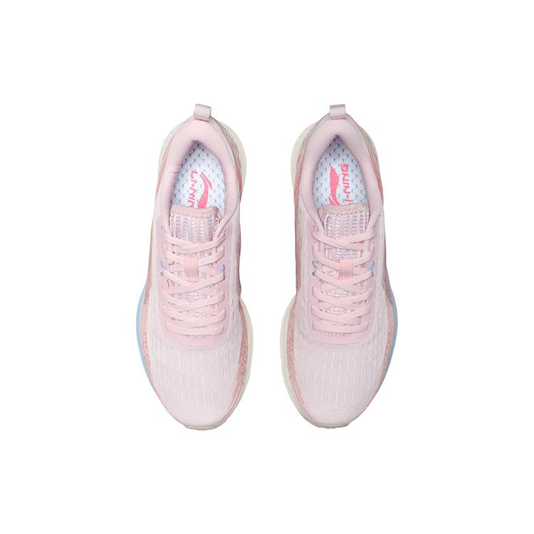 Li Ning Red Hare 4 V2 Нескользящие Устойчивые к истиранию Низкие Беговые кроссовки Женские Розовые ARMQ012-8