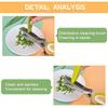 Multifunctional Multi Layers Stainless Steel Knives Kitchen Scissors 5 Blade Herb Scissors Scallion Cutter Kitchen Accessories