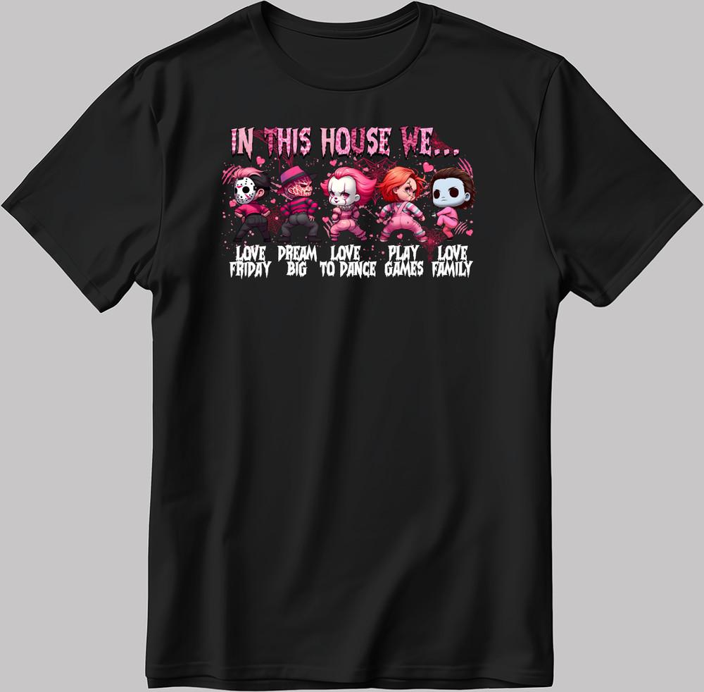 В этом доме есть кое-какие ужасы S. Футболка мужская / женская с рукавом V076