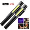 Multifunctional 4 in 1 LED Pen Flashlight (UV/LED/COB/Laser) Type-C Rechargeable Medical Mini Torch Pen Clip Repair Work Lantern