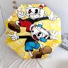 1 PC Automatic Folding Umbrella - Cuphead Cute Cartoon Pattern Portable Foldable Design With 8 Ribs Christmas Birthday Gifts
