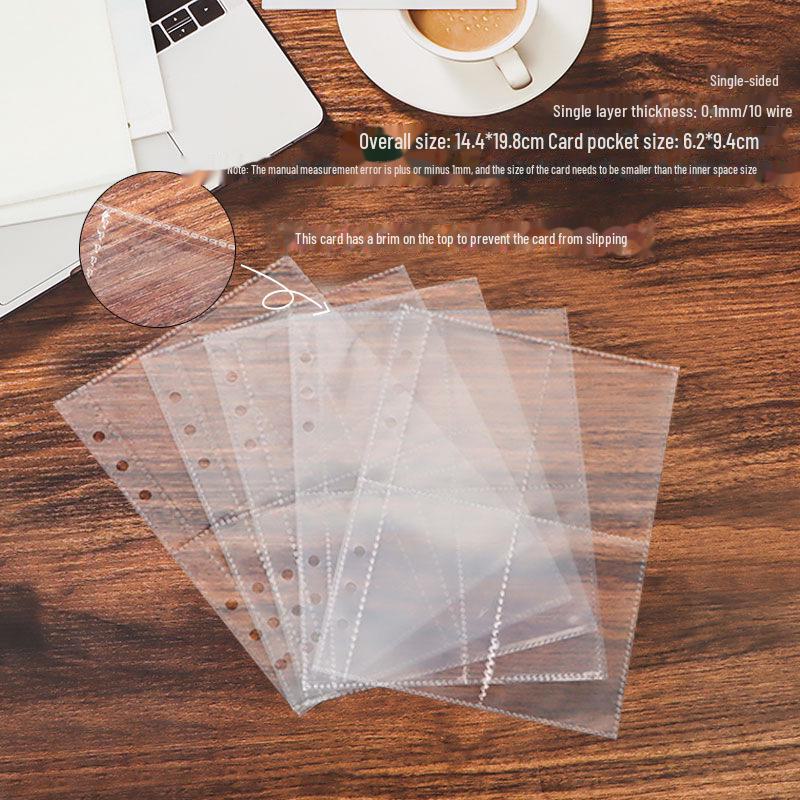 Блокнот-книжка формата А5 DIY с 6 отверстиями, акриловый, прозрачный, с отрывными листами