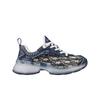 (w) Vibe Sneakers Deep Blue Dior Oblique Technical Fabric Transparent Rubber
