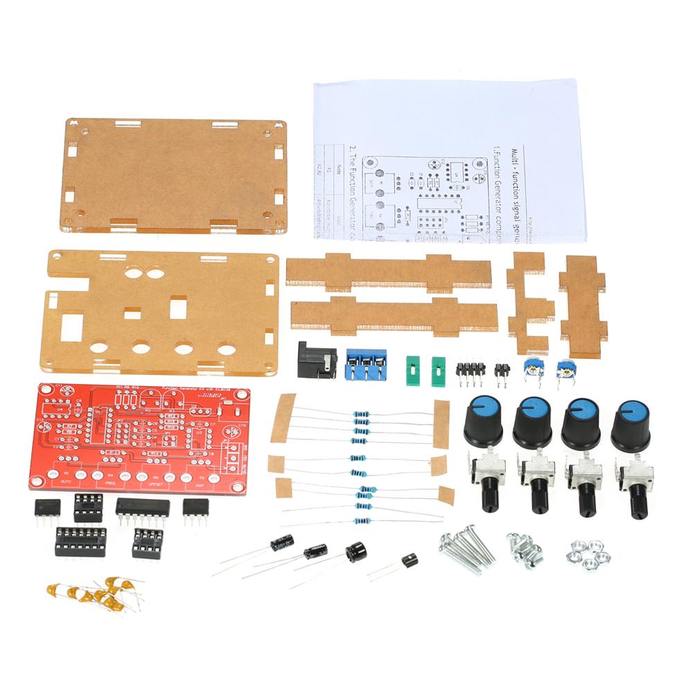 ICL8038 Высокоточный генератор DIY Набор Синусоидальный/Треугольный/Квадратный/Пилообразный Выход 5 Гц ~ 400 кГц Регулируемая Частота Амплитуда