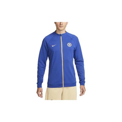 Удобная мужская куртка с вышитым логотипом Chelsea FC Academy Pro, синяя DV5046-495