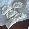 Cute Plush Dumpling Pendant Keychain Soft Stuffed Keyrings For Boy Girl For Bag Decorations Plush Toys Student Accessories