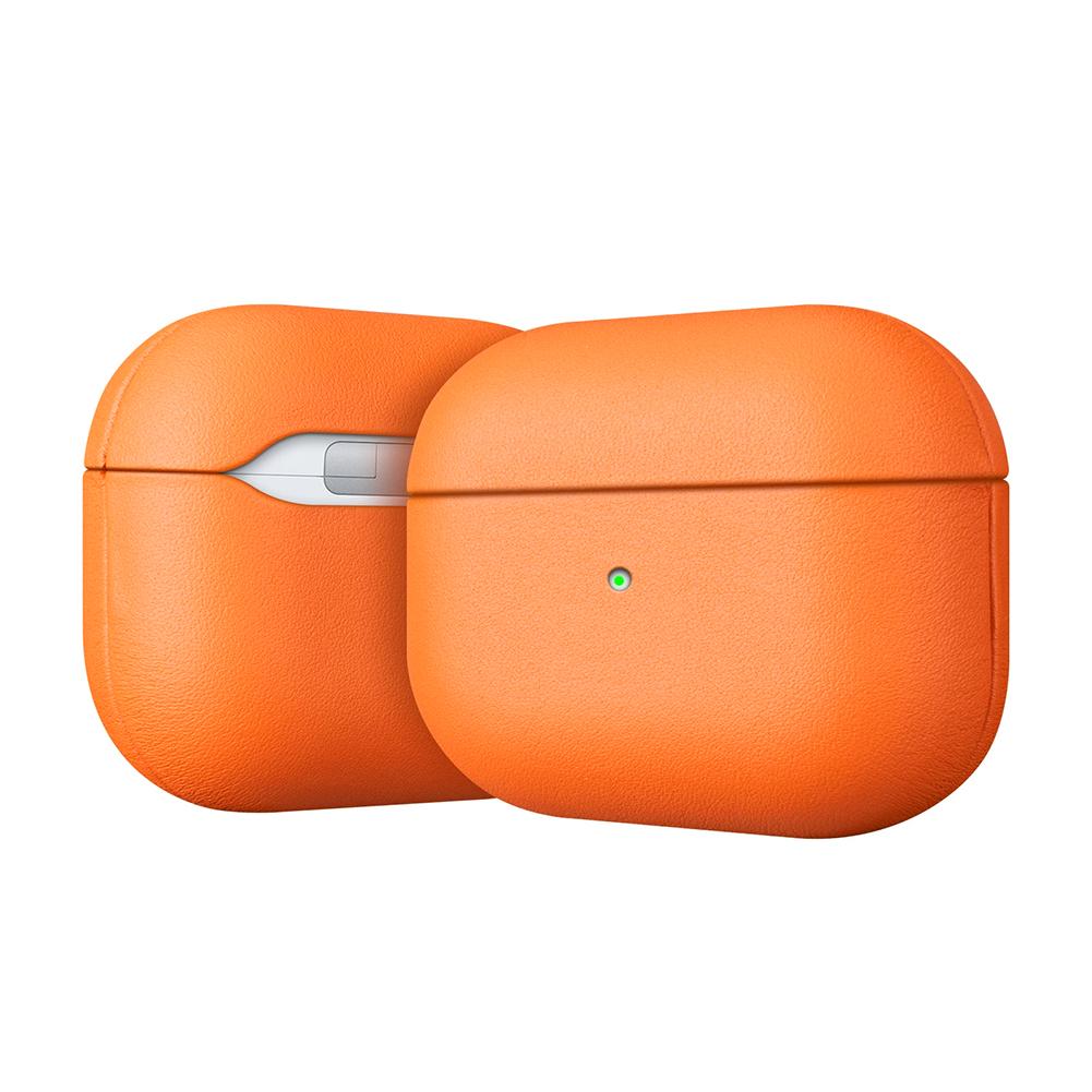 Чехол из натуральной кожи для AirPods Pro 3 Полностью защитный чехол Устойчивая к царапинам подкладка Совместим с беспроводной зарядкой