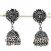 Серебряные серьги в индийском стиле Джумки с драгоценным камнем в стиле племени Бали 1,97 дюйма o3T59