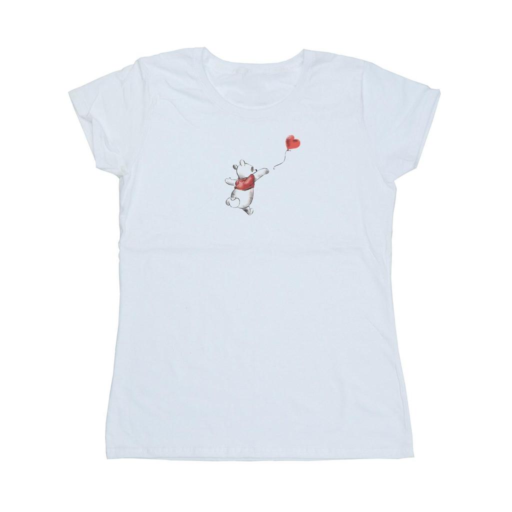 Disney Womens/Ladies Winnie The Pooh Balloon Cotton T-Shirt