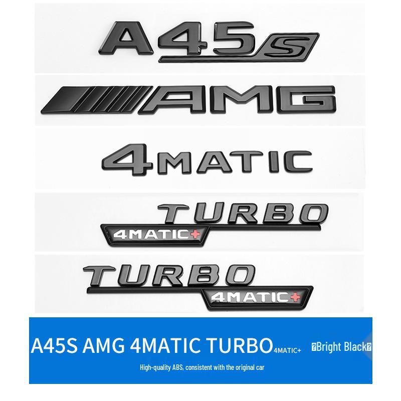 Наклейка-эмблема Mercedes AMG A45 CLA45 GLA45 Turbo 4MATIC
