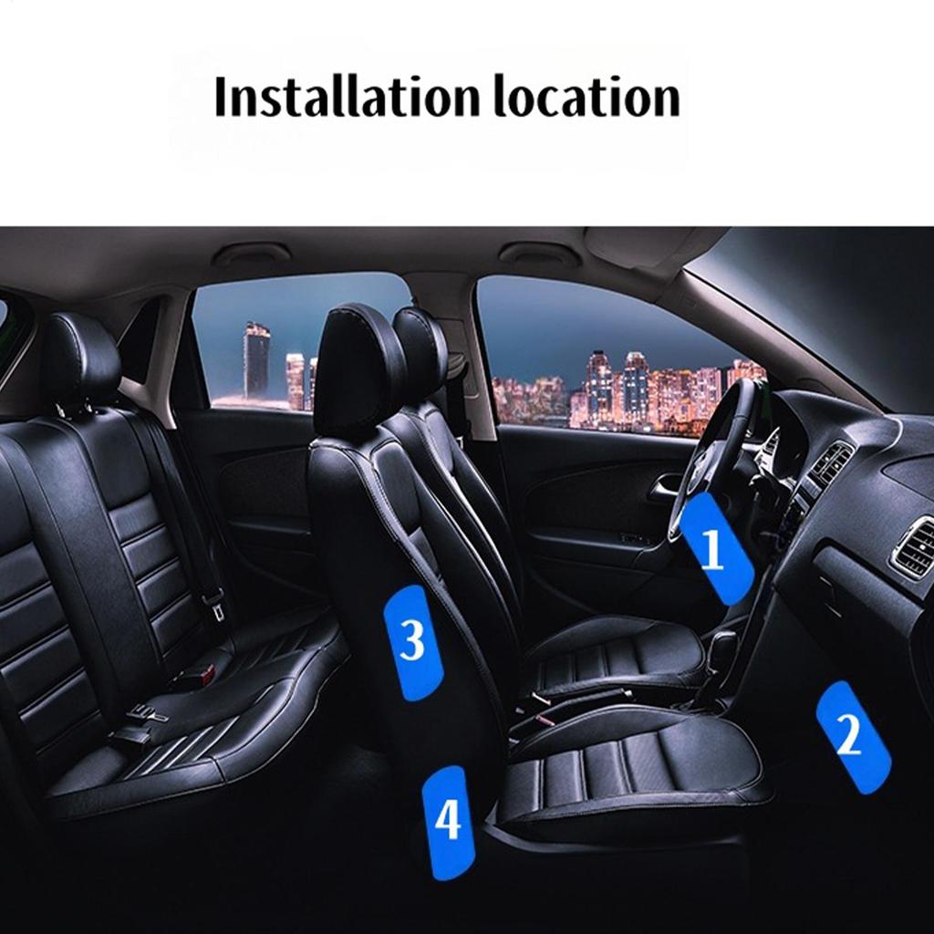 Car Ambient Lighting Music Rhythm Bright Lamp With USB Port LED Car Lights For Truck SUV Tractor Trailer