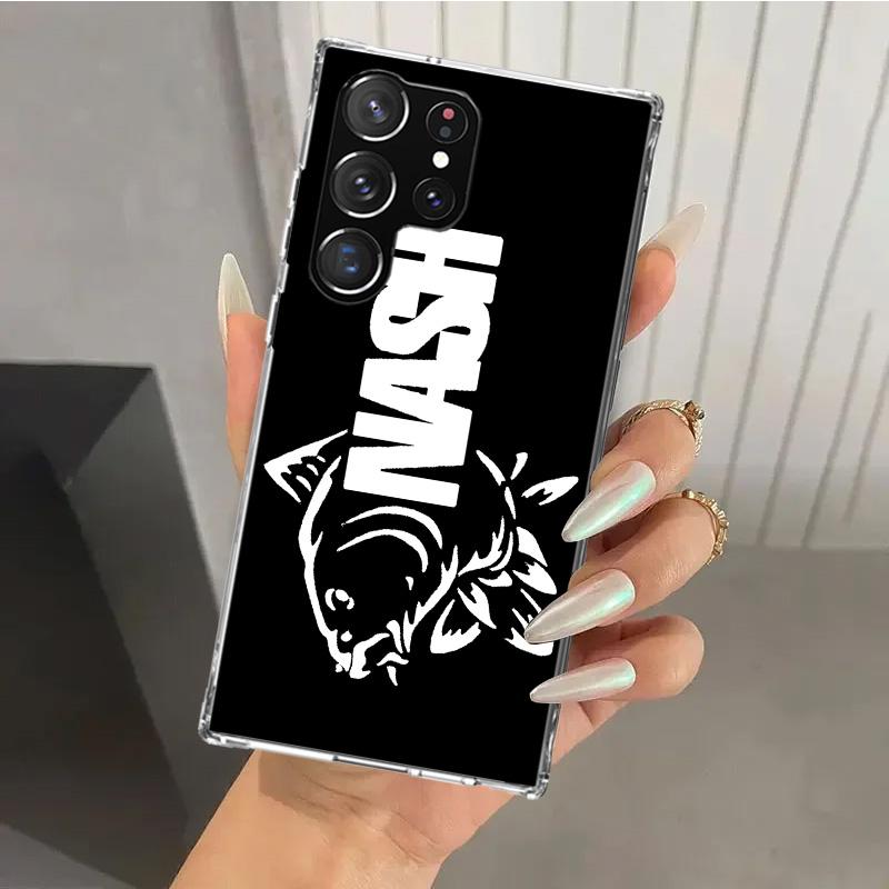 Nash Fishing Art Phone Case for Samsung Galaxy S26 S24 S23 Ultra S25 Edge S22 S21 Plus S20 FE + Soft Print Shell Funda Galaxy S2