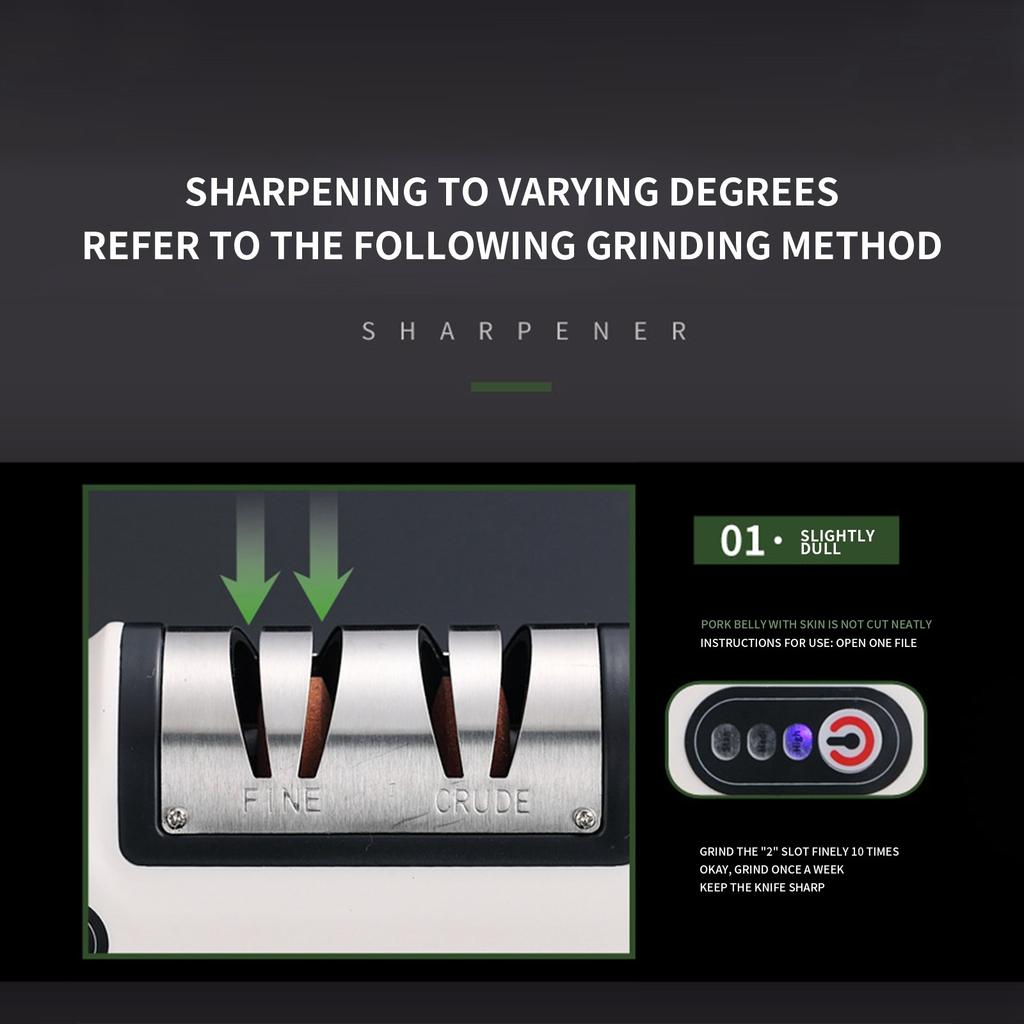 Электрическая точилка для быстрой заточки кухонных ножей, полностью автоматическая и удобная электрическая точилка для домашнего использования