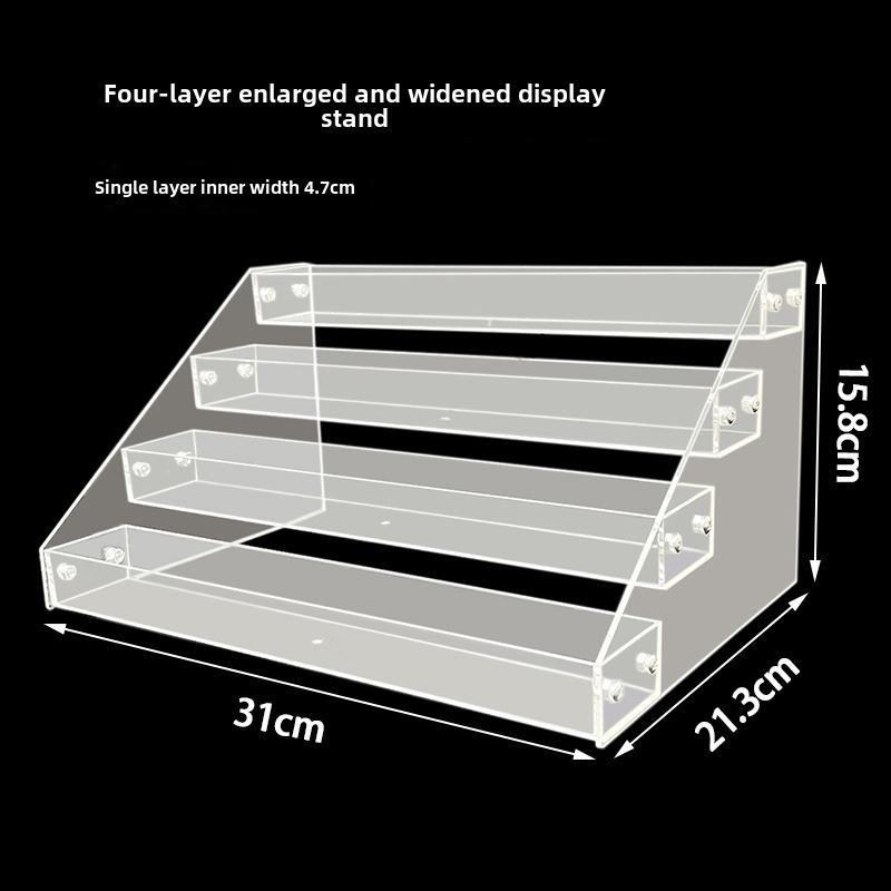 Прозрачная акриловая многослойная подставка для лака для ногтей и помады