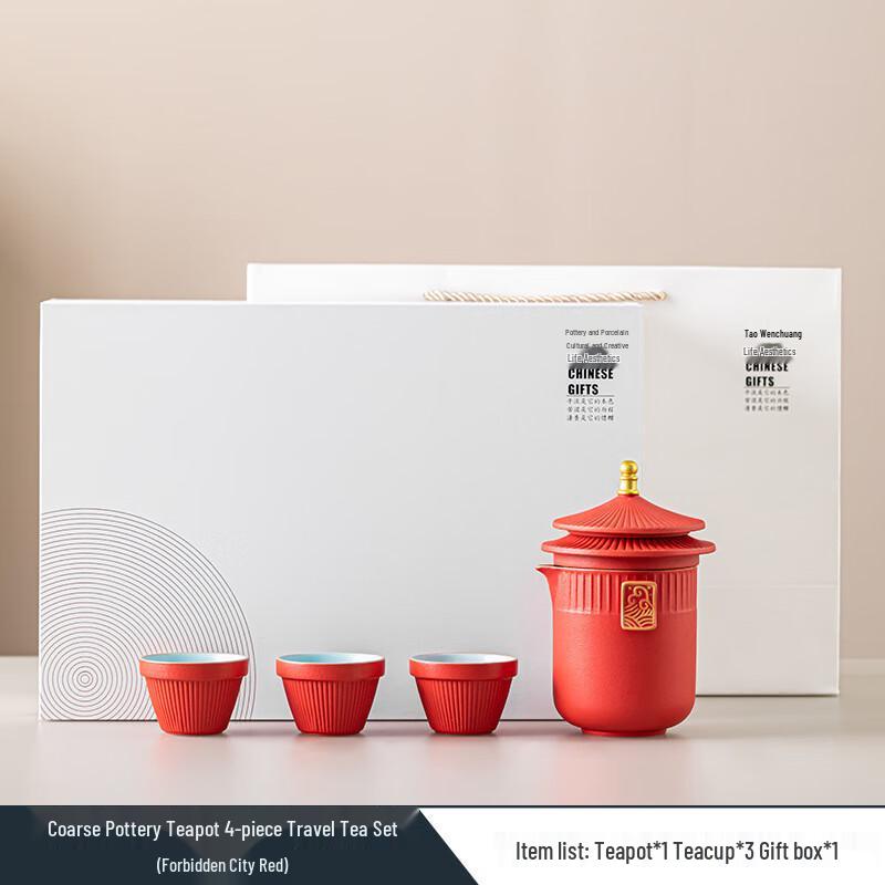 SHIJIANA Palace Style Portable Travel Tea Set