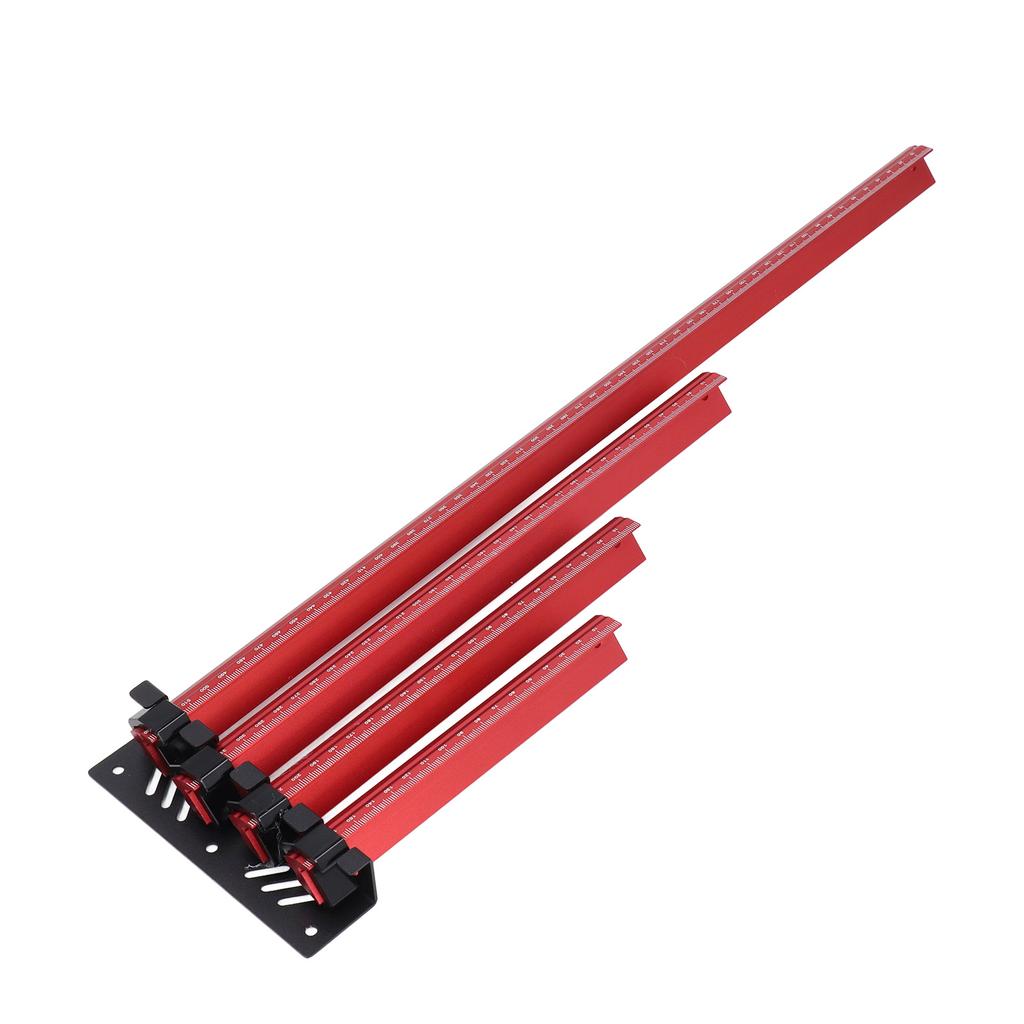 4 шт. V-образная прямая линейка 4 6 8 10 дюймов Двусторонняя шкала Деревообработка Кромочная линейка Измерение углов