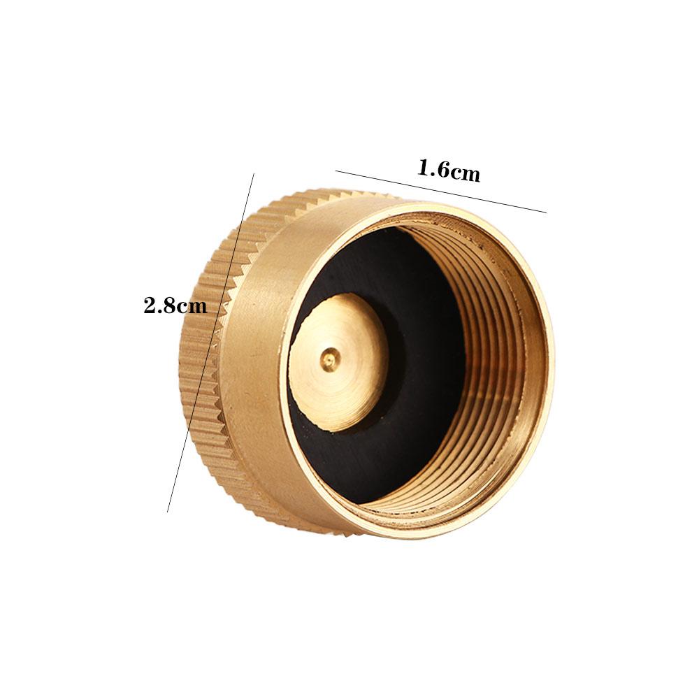 Propane Gas Cylinder Coupler Solid Sealed Cap Propane Tank Cap Protector Caps Refill Adpater