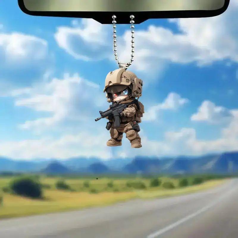 Новый Рождественский Орнамент Подвеска Акрил Плоский Забавный Подвеска Спецназа Подвеска Праздничный Подарочный Подвеска Подвеска